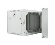Lanberg Wisząca 19" 9U 600x600mm dwusekcyjna (szara) - 455652 - zdjęcie 7